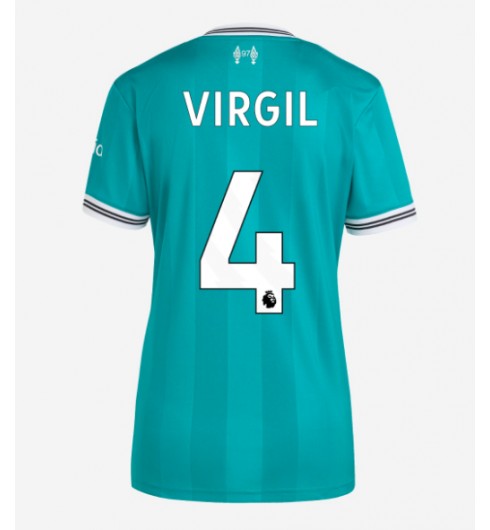 Liverpool Virgil van Dijk #4 Alternativní Dres pro Dámské 2025-26 Krátký Rukáv Liverpool Virgil van Dijk #4 Alternativní Dres pro Dámské 2025-26 Krátký Rukáv